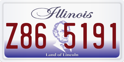 IL license plate Z865191