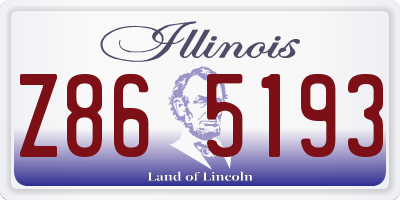IL license plate Z865193