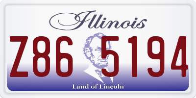 IL license plate Z865194