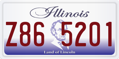 IL license plate Z865201