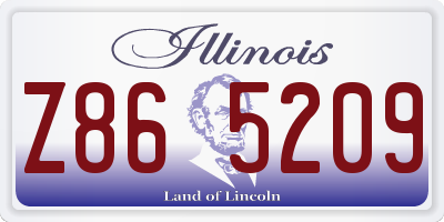 IL license plate Z865209