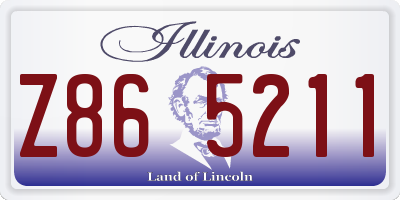 IL license plate Z865211