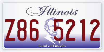 IL license plate Z865212