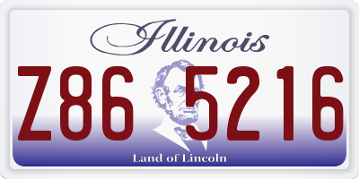 IL license plate Z865216