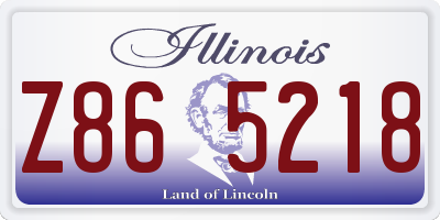 IL license plate Z865218