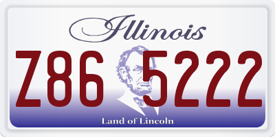 IL license plate Z865222
