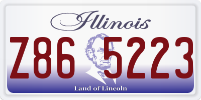 IL license plate Z865223