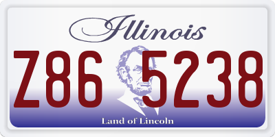 IL license plate Z865238