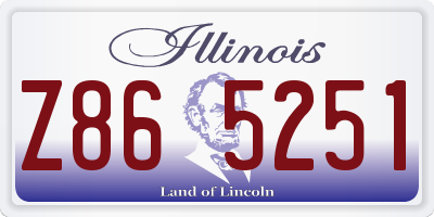 IL license plate Z865251