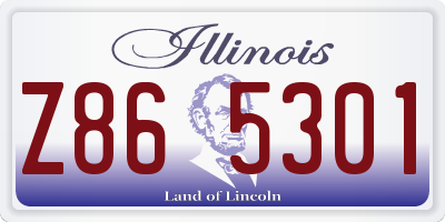 IL license plate Z865301