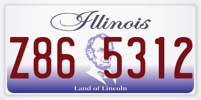 IL license plate Z865312