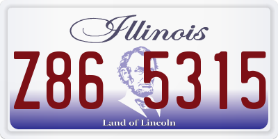 IL license plate Z865315