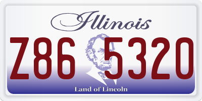 IL license plate Z865320