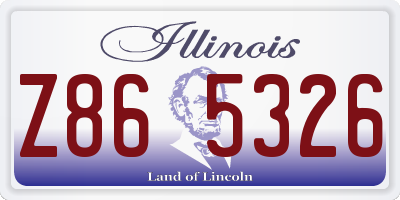 IL license plate Z865326