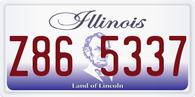 IL license plate Z865337