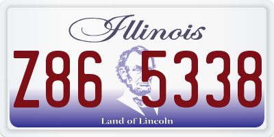 IL license plate Z865338