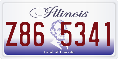 IL license plate Z865341