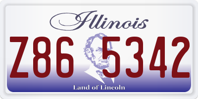 IL license plate Z865342