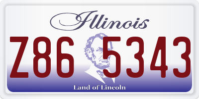 IL license plate Z865343