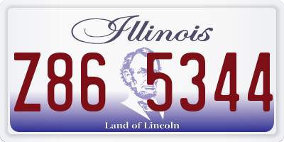IL license plate Z865344