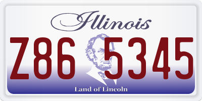 IL license plate Z865345