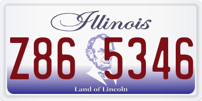 IL license plate Z865346