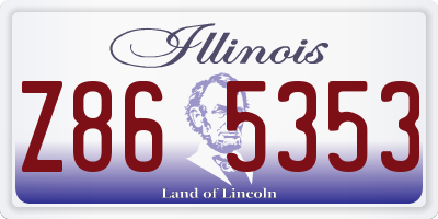 IL license plate Z865353