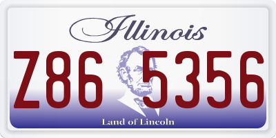 IL license plate Z865356