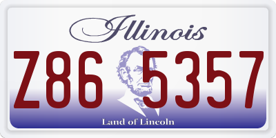 IL license plate Z865357