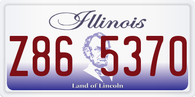 IL license plate Z865370