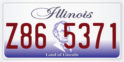 IL license plate Z865371