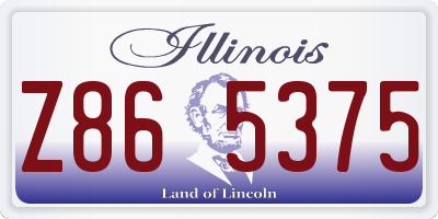 IL license plate Z865375