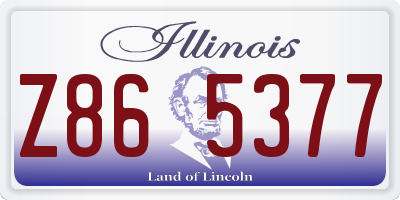 IL license plate Z865377