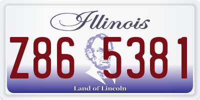 IL license plate Z865381
