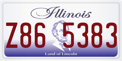 IL license plate Z865383