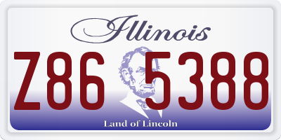 IL license plate Z865388