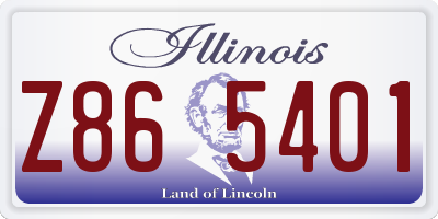 IL license plate Z865401