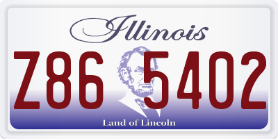 IL license plate Z865402