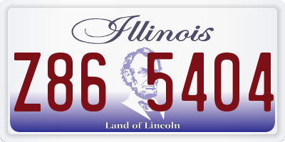 IL license plate Z865404