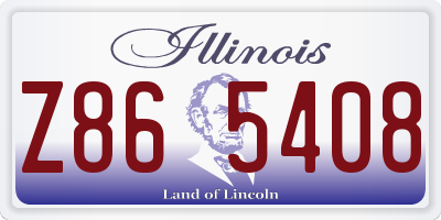 IL license plate Z865408