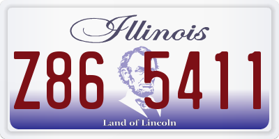 IL license plate Z865411