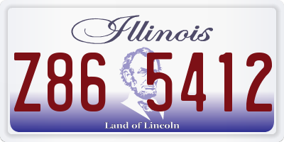 IL license plate Z865412