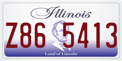 IL license plate Z865413