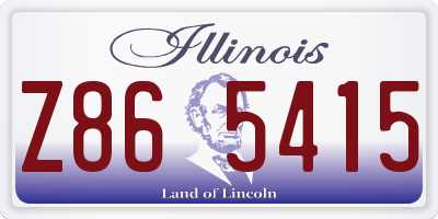 IL license plate Z865415