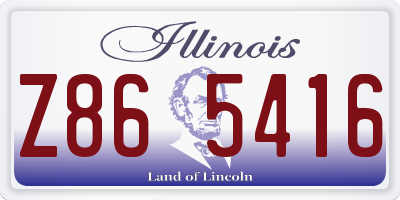 IL license plate Z865416