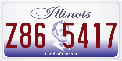 IL license plate Z865417