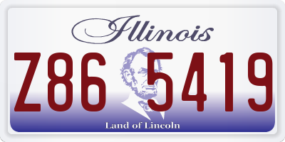 IL license plate Z865419