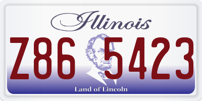 IL license plate Z865423