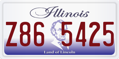 IL license plate Z865425