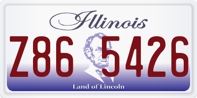 IL license plate Z865426